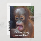 Leuke Tandarts Afspraak Herinnering Briefkaart (Voorkant / Achterkant)