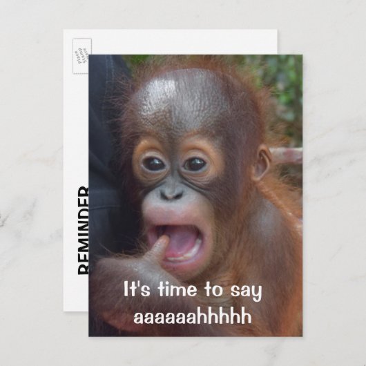 Leuke Tandarts Afspraak Herinnering Briefkaart (Voorkant / Achterkant)