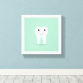 Leuke Tandarts Muur Kunst Tandarts Tandartsen Kuns Canvas Afdruk (Insitu (Houten vloer))