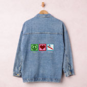 Leuke Tandarts Vrede Liefde Tandheelkunde Denim Jacket (Hangar)
