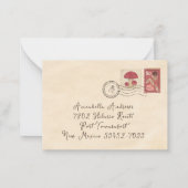 Leuke  Tandenfee Letter Eerste Tand Notitiekaartje (Achterkant)