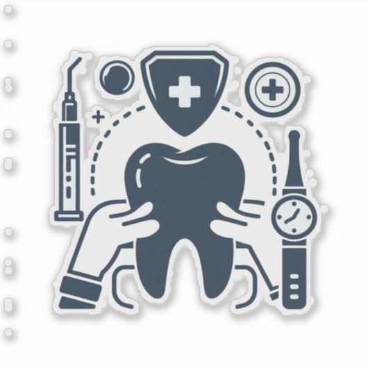 Leuke Tandheelkunde Stickers - Perfect voor Tandar (Voorkant)