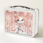 Leuke Tap Dancing Tabby Cat Custom Monogram (Achterkant)