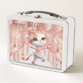 Leuke Tap Dancing Tabby Cat Custom Monogram (Voorkant)