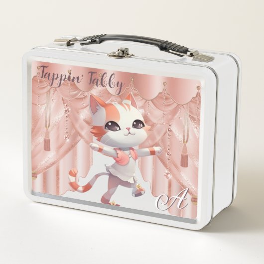 Leuke Tap Dancing Tabby Cat Custom Monogram (Voorkant)