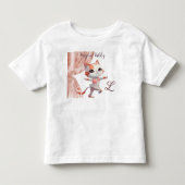Leuke Tap Dancing Tabby Cat Custom Monogram Kinder Shirts (Voorkant)
