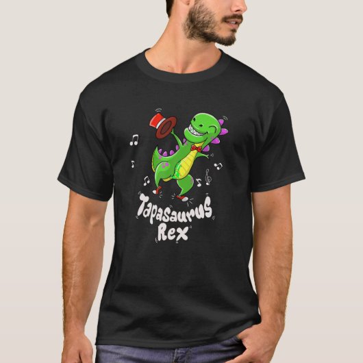 Leuke Tapasaurus Rex Grappige Tap Dance Dinosaurus T-shirt (Voorkant)