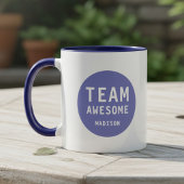 Leuke Team Geweldige Paarse Gepersonaliseerde Naam Mok