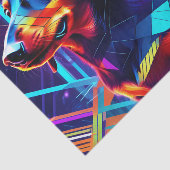 Leuke teckel geometrisch tissuepapier (Detail)