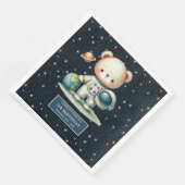 Leuke Teddy Astronaut Napkins Boy Verjaardag Custo Servet (Hoek)