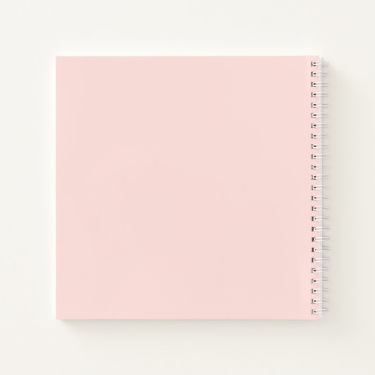 Leuke Teddy Bear 1e verjaardag Peach Gastenboek Notitieboek (Achterkant)