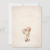 Leuke Teddy Bear Herfst Pompoenen Beary 1e Verjaar Kaart (Achterkant)