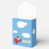 Leuke Teddy Bear Pilot Baby shower Bedankdoosjes (Geopend)