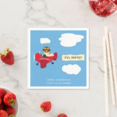 Leuke  Teddy Bear Pilot Baby shower Servet (Insitu)