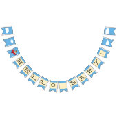 Leuke  Teddy Bear Pilot Baby shower Vlaggetjes (Alle)