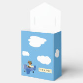 Leuke Teddy Bear Pilot Boy Baby shower Bedankdoosjes (Geopend)