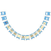 Leuke  Teddy Bear Pilot Boy Baby shower Vlaggetjes (Alle)