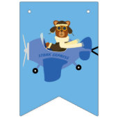 Leuke Teddy Bear Pilot Boy Baby shower Vlaggetjes (Derde vlag)