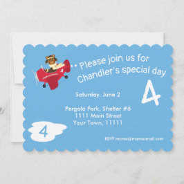 Leuke  Teddy Bear Pilot Verjaardag Kaart