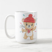 Leuke Teddy Bear Vrolijk Kerstfeest Koffiemok (Links)