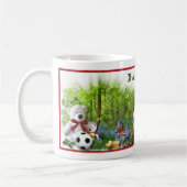 Leuke Teddy Bear's gepersonaliseerde picknick Mok (Links)