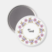 Leuke teddy design rand magneet (Voorkant / Achterkant)