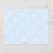 Leuke teddybeer blauw hart jongen Baby shower uitn (Achterkant)