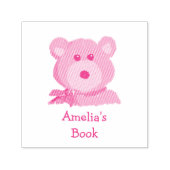 Leuke teddybeer Dit boek behoort toe Zelfinktende Stempel (Design)