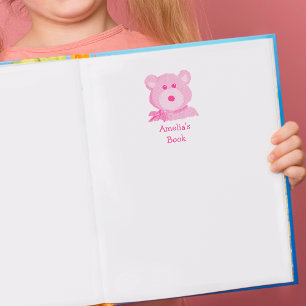 Leuke teddybeer Dit boek behoort toe Zelfinktende Stempel