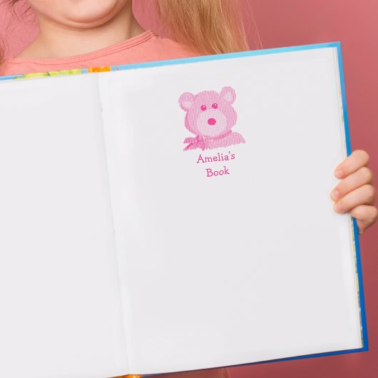 Leuke teddybeer Dit boek behoort toe Zelfinktende Stempel