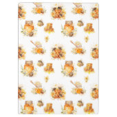 Leuke teddybeer en bijen klembord (Achterkant)