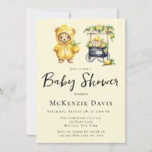 Leuke teddybeer en limonade stand Baby shower
