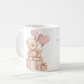 Leuke teddybeer met ballonnen Mok (Voorkant links)