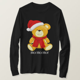 Leuke Teddybeer Santa Mannen lange mouw T-shirt