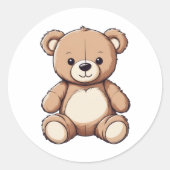 Leuke Teddybeer sticker (Voorkant)