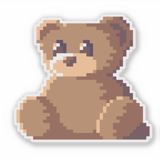 Leuke teddybeer sticker (Voorkant)