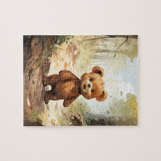 Leuke teddybeer thema kinderpuzzel legpuzzel (Horizontaal)