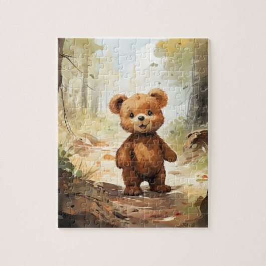 Leuke teddybeer thema kinderpuzzel legpuzzel (Verticaal)