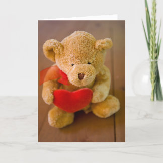 Leuke Teddybeer Valentijn Feestdagen Kaart