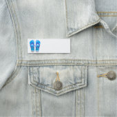 Leuke Teenslippers met Beach Scene Naamplaatje (In situ)