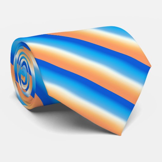 Leuke tegelgradiëntpatroon streep stropdas (Opgerold)