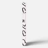 Leuke tekening Zwart Wit Hart Liefde gepersonalise Case-Mate iPhone Case (Achterkant / Links)
