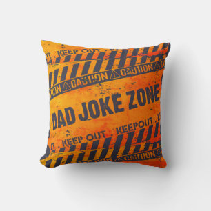 Leuke Tekst Ontwerp Let op Papa Grap Zone Kussen