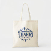 Leuke tekst Prettig Thanksgiving met Herfstbladere Tote Bag (Voorkant)