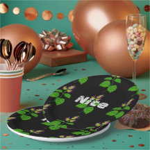 Leuke tekstnaam met mooie groene blad