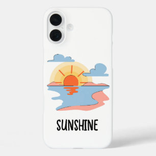 leuke telefoonhoesje met zonneschijn iPhone 16 plus hoesje