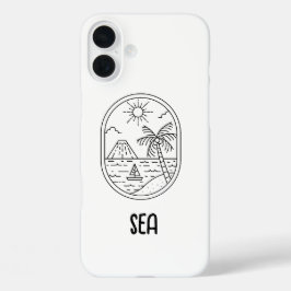 leuke telefoonhoesje voor het strand iPhone 16 plus hoesje