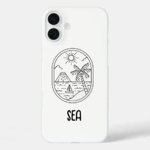 leuke telefoonhoesje voor het strand  iPhone 16 plus hoesje