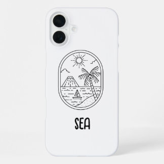 leuke telefoonhoesje voor het strand iPhone 16 plus hoesje