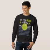 Leuke Tennisbal Citaat Trui (Voorkant volledig)